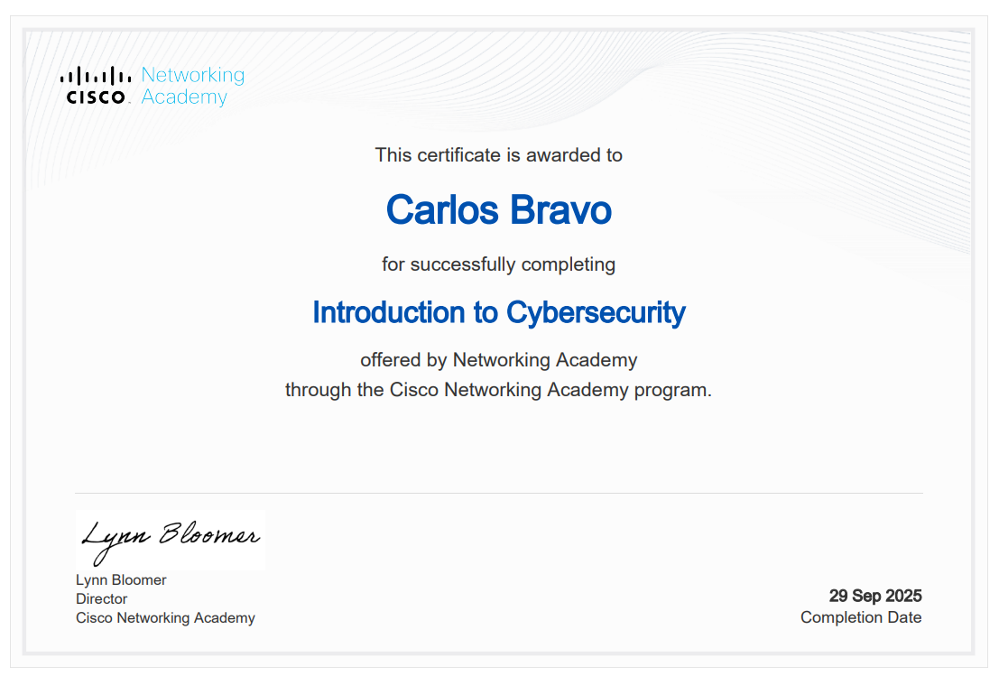 Introduction to Cybersecurity