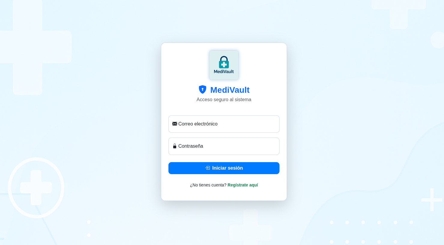 Captura del proyecto MediVault